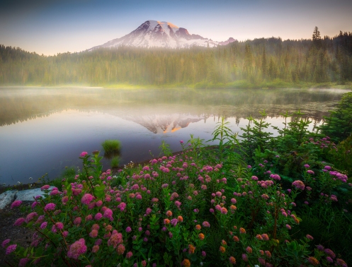 Images from Mount Rainier in the Pacific Northwest Of Washington State